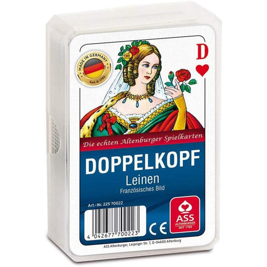 ASS Altenburger Kartenspiel französisches Bild Doppelkopf, Leinenprägung
