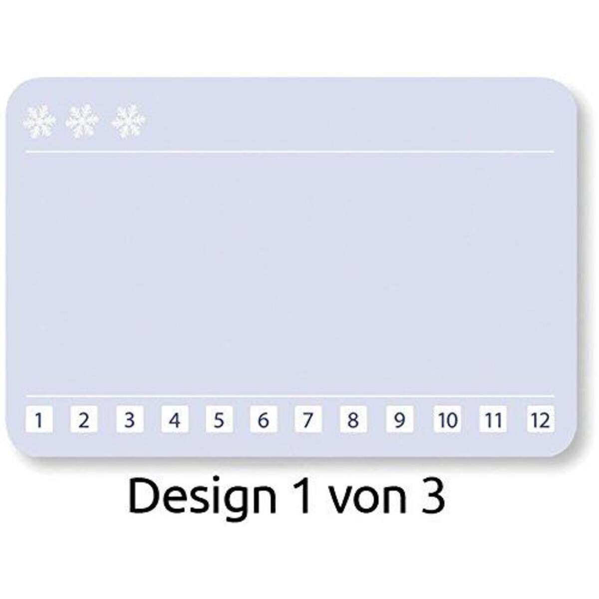Avery Zweckform Z-Design 56822, Sticker auf Rolle, Eiskristalle, 50 Aufkleber