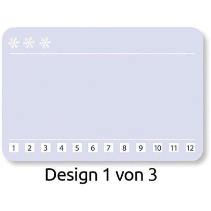 Avery Zweckform Z-Design 56822, Sticker auf Rolle, Eiskristalle, 50 Aufkleber