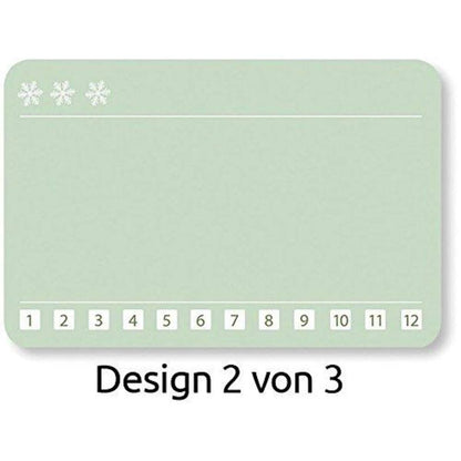 Avery Zweckform Z-Design 56822, Sticker auf Rolle, Eiskristalle, 50 Aufkleber