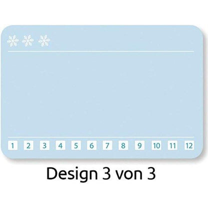 Avery Zweckform Z-Design 56822, Sticker auf Rolle, Eiskristalle, 50 Aufkleber