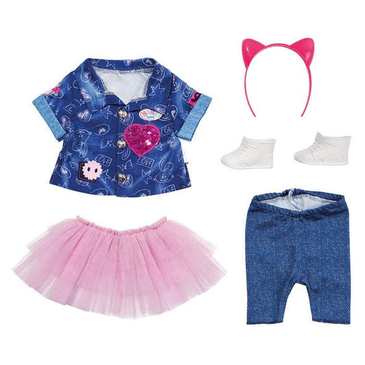 BABY born® Deluxe Jeans Kleid Set 43cm