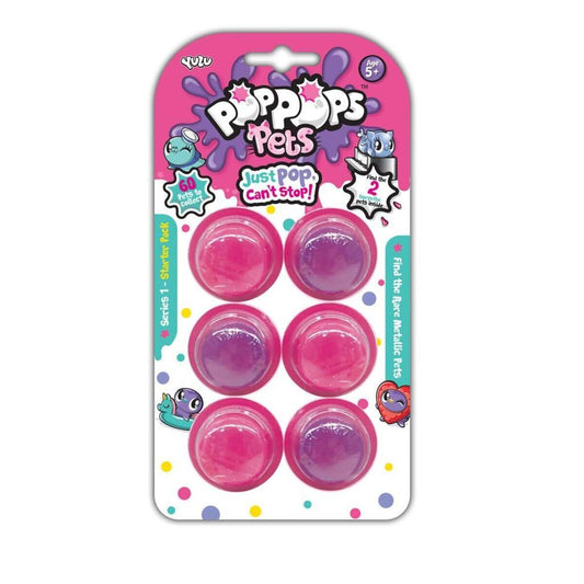 Bandai Poppops Pets Starter Pack pink mit 6 Slime-Bubbles