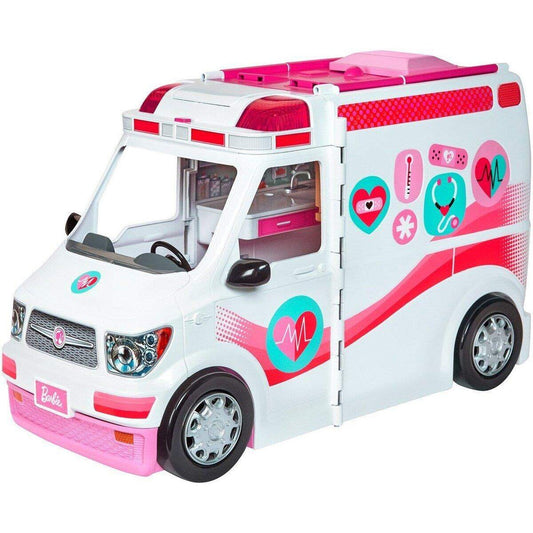 Barbie 2-in-1 Krankenwagen Spielset mit Licht & Geräuschen