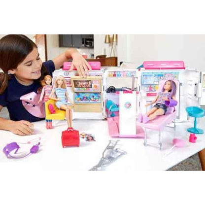 Barbie 2-in-1 Krankenwagen Spielset mit Licht & Geräuschen