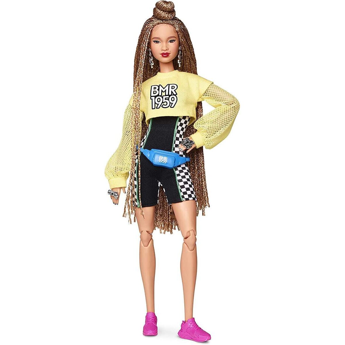 Barbie BMR1959, voll bewegliche Barbie Modepuppe mit geflochtenem Haar