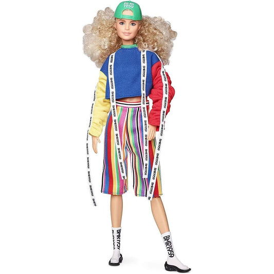Barbie BMR1959, voll bewegliche Barbie Modepuppe mit blonden Locken