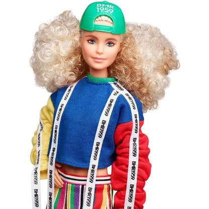 Barbie BMR1959, voll bewegliche Barbie Modepuppe mit blonden Locken