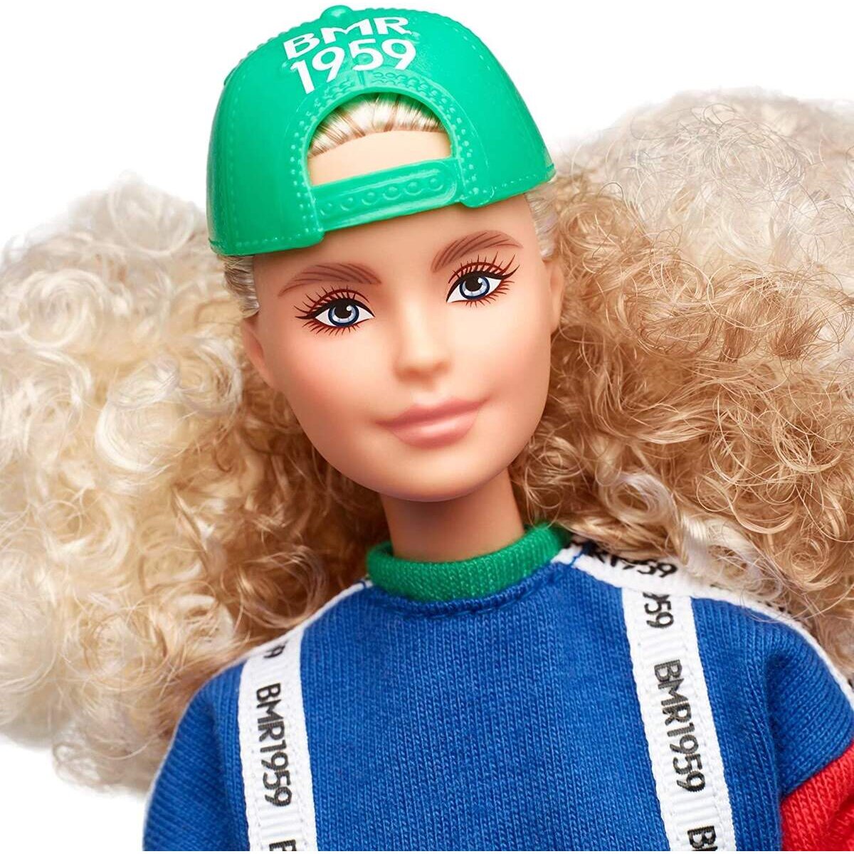 Barbie BMR1959, voll bewegliche Barbie Modepuppe mit blonden Locken