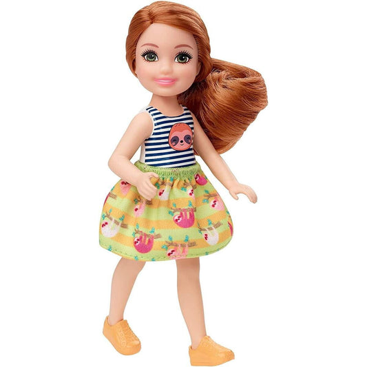 Barbie Chelsea Puppe mit Faultier-Motiv