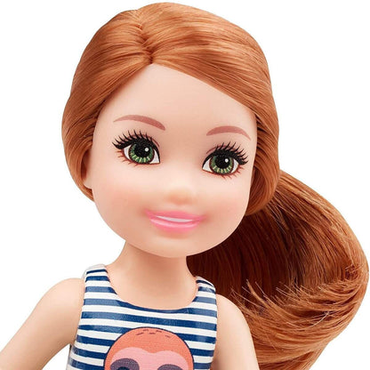 Barbie Chelsea Puppe mit Faultier-Motiv