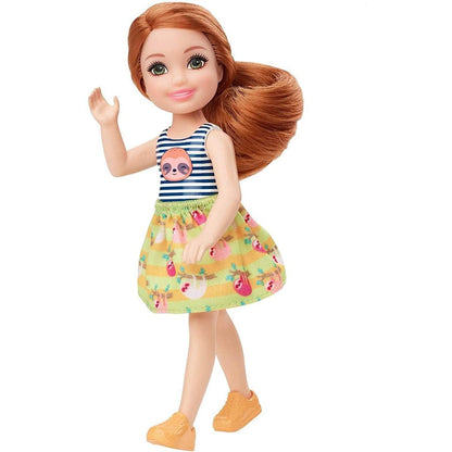 Barbie Chelsea Puppe mit Faultier-Motiv