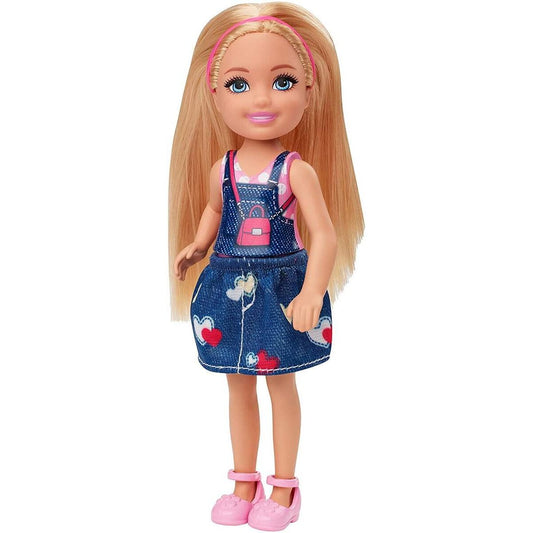 Barbie Chelsea Puppe mit Schultertasche-Motiv, 15 cm