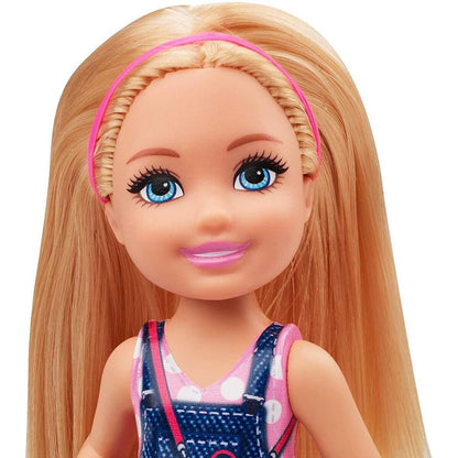 Barbie Chelsea Puppe mit Schultertasche-Motiv, 15 cm