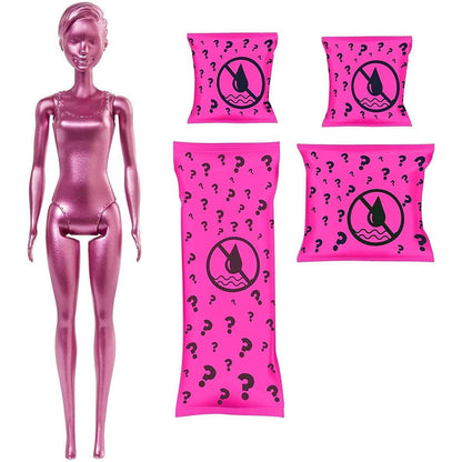 Barbie Color Reveal Puppe, Glitzer Serie, mit Enthüllungseffekt mit 1