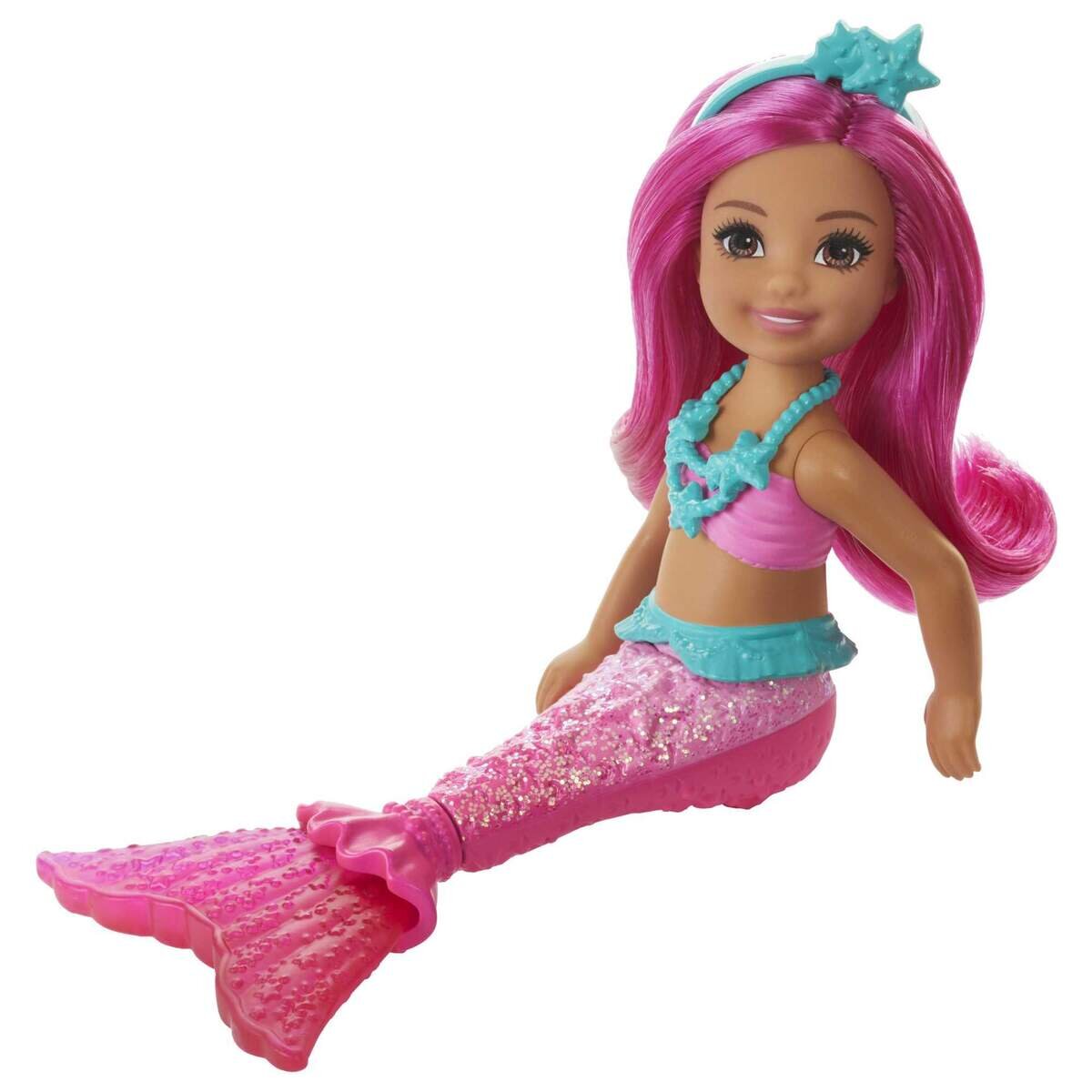 Barbie Dreamtopia Chelsea Meerjungfrau-Puppen, 17 cm, 1 Stück, 6-fach sortiert