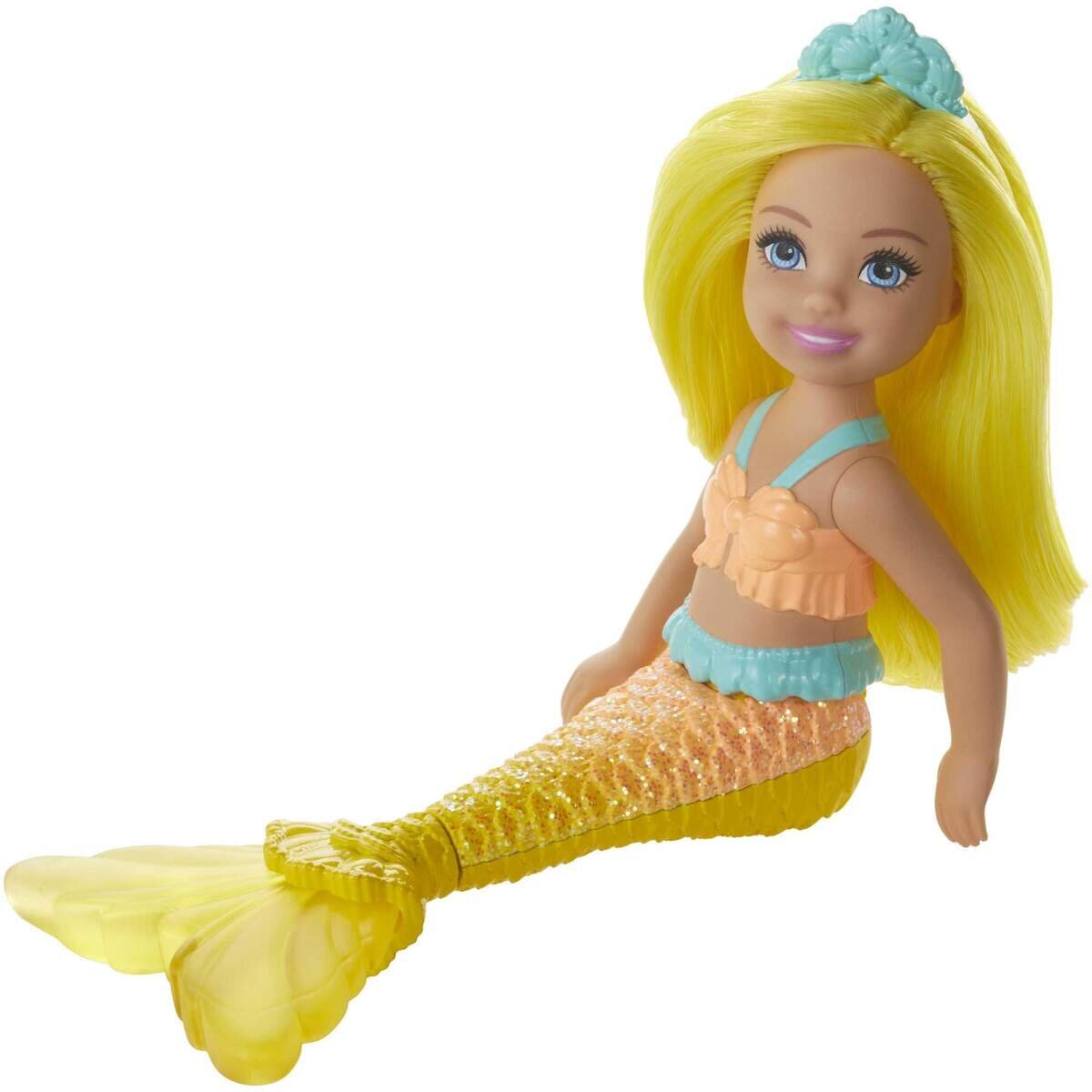Barbie Dreamtopia Chelsea Meerjungfrau-Puppen, 17 cm, 1 Stück, 6-fach sortiert