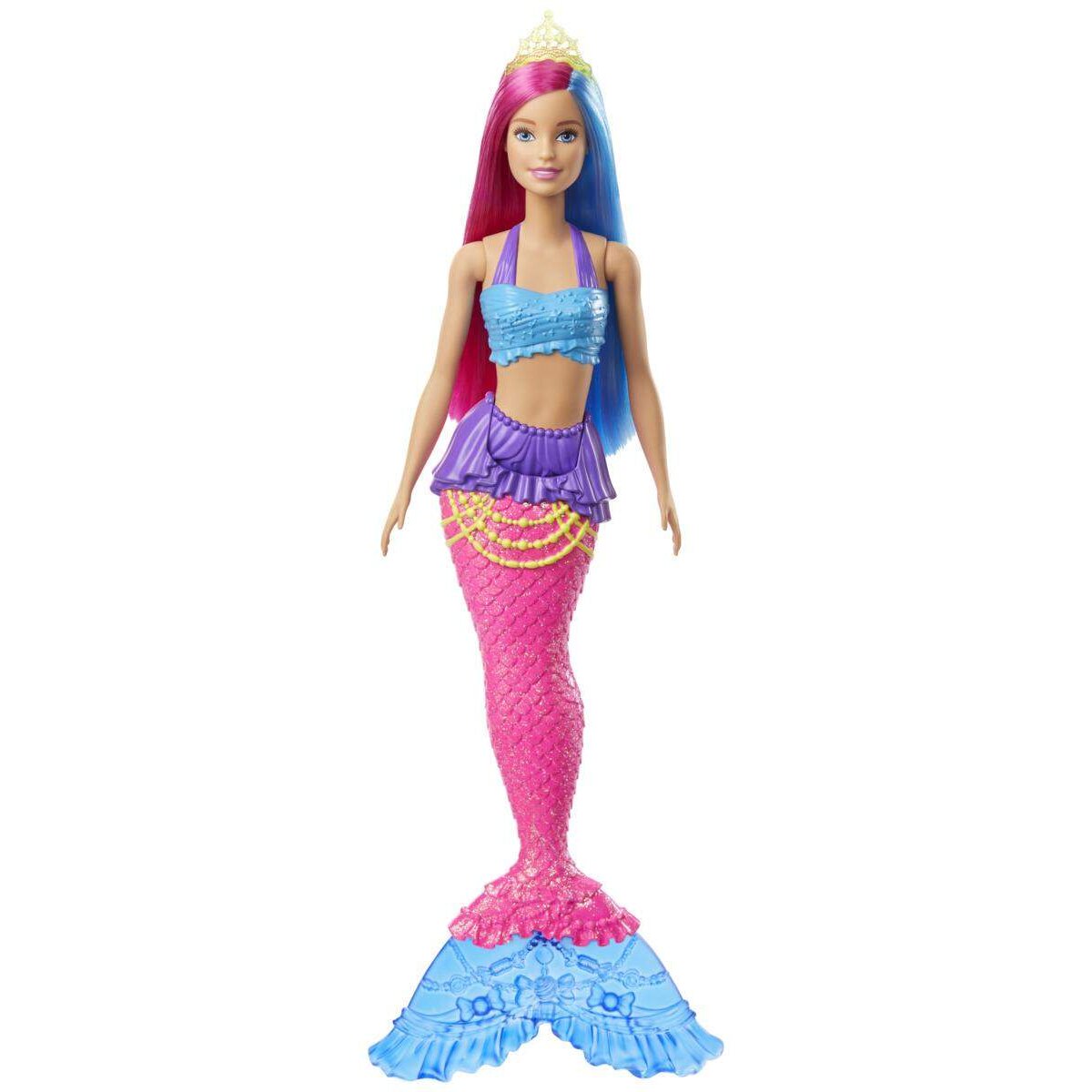 Barbie Dreamtopia Meerjungfrau Puppe (pinkes und blaues Haar), Anziehpuppe
