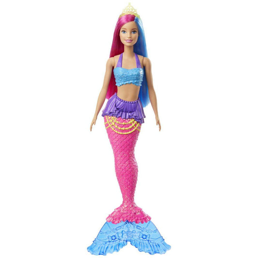 Barbie Dreamtopia Meerjungfrau Puppe (pinkes und blaues Haar), Anziehpuppe