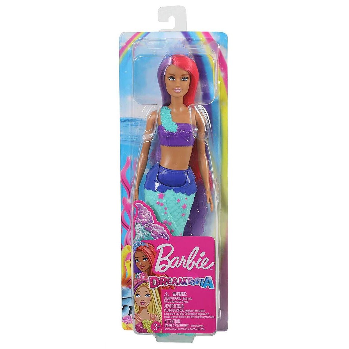 Barbie Dreamtopia Meerjungfrau Puppe pinkes und lilafarbenes Haar