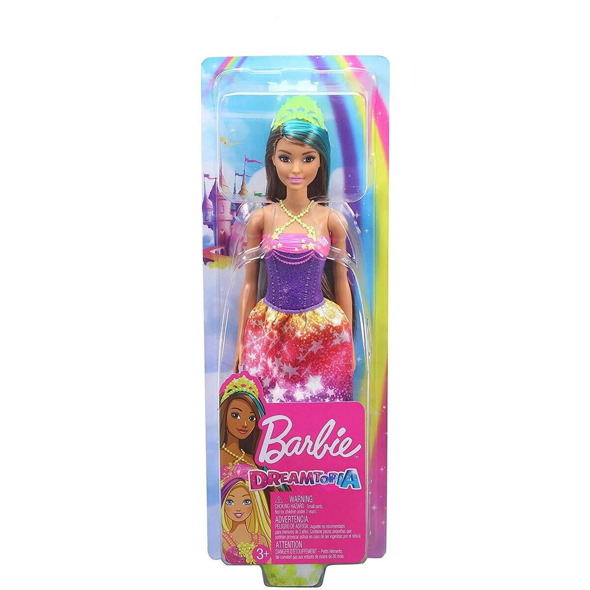 Barbie Dreamtopia Prinzessin Puppe brünett und türkisfarbenes Haar