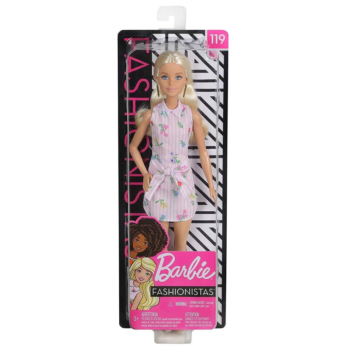 Barbie Fashionistas Puppe im Blumenkleid & Cowboystiefeln