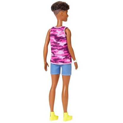 Barbie Fashionistas Puppe im pinken Camouflage Tanktop