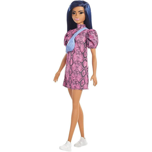 Barbie Fashionistas Puppe im Schlangenmuster Kleid
