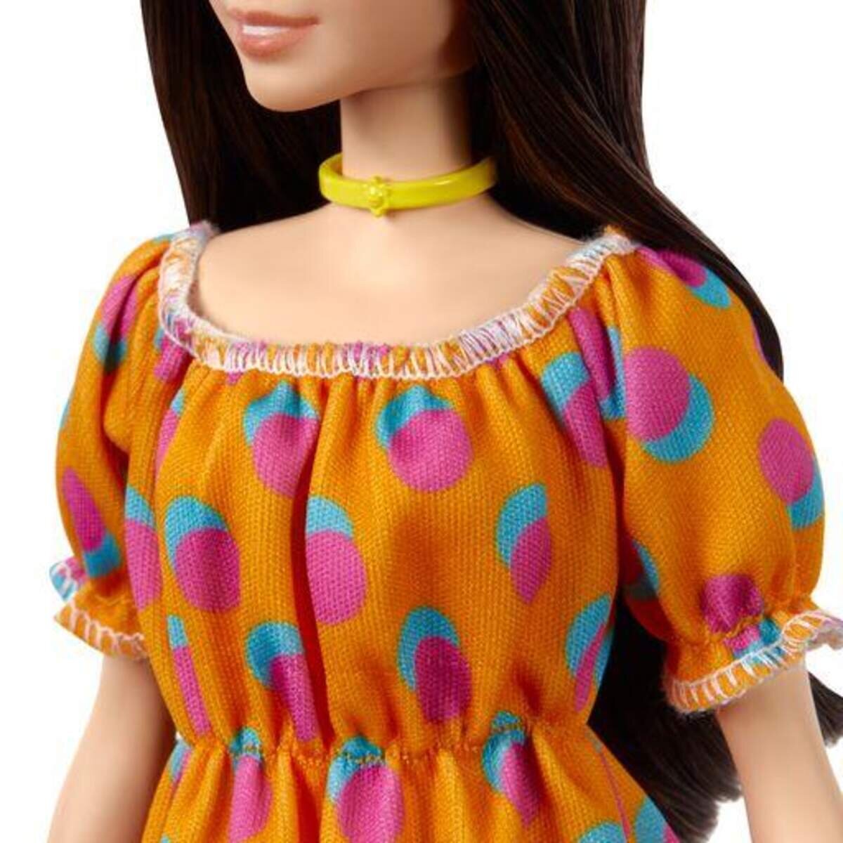 Barbie Fashionistas Puppe im schulterfreien Polka-Dot Kleid