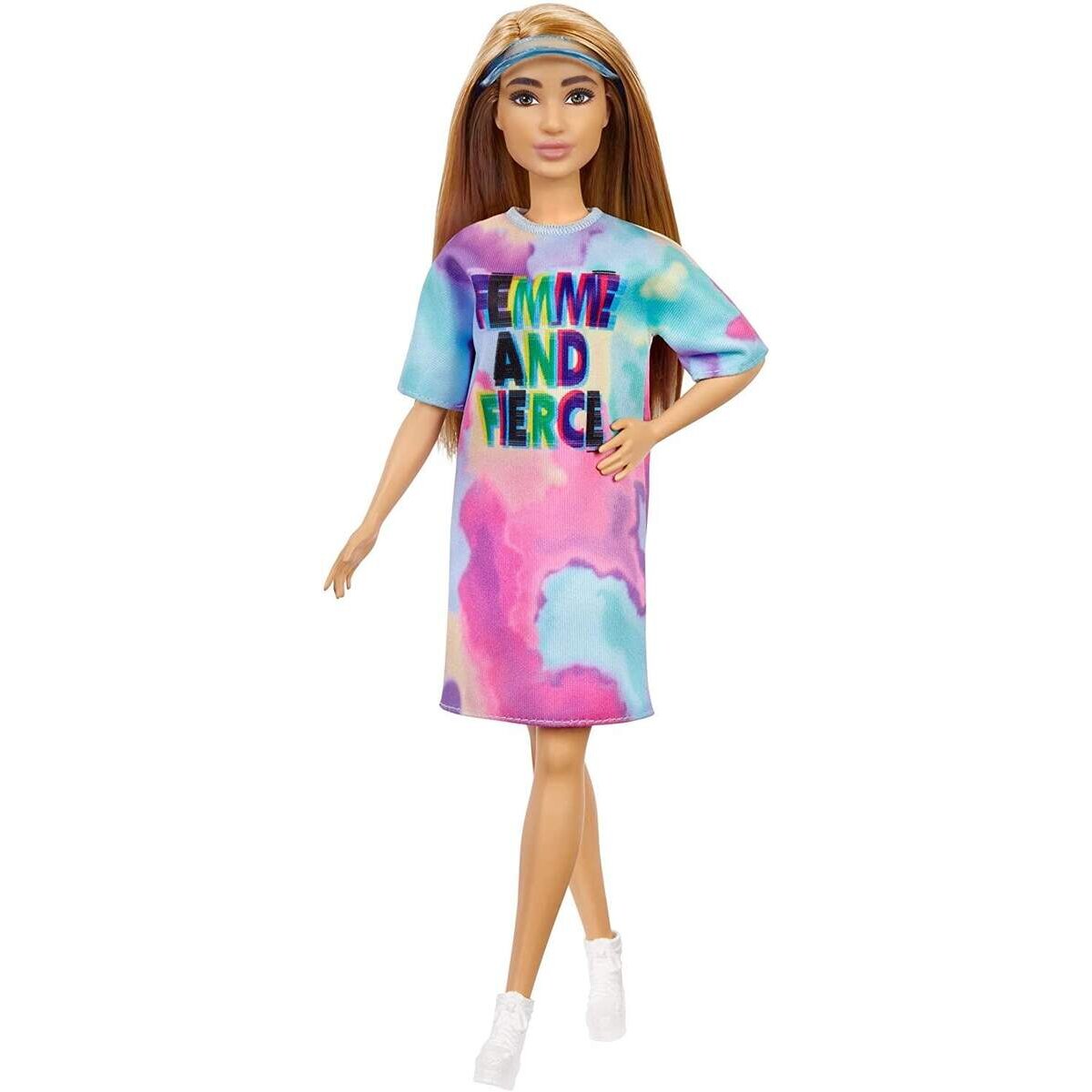 Barbie Fashionistas Puppe im Tie Dye Kleid, Anziehpuppe, Modepuppe