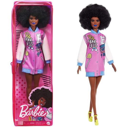 Barbie Fashionistas Puppe mit Letterman Jacke, Anziehpuppe