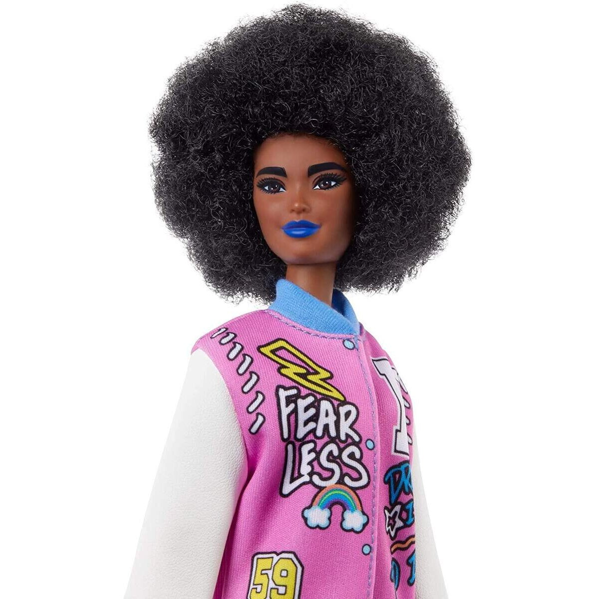 Barbie Fashionistas Puppe mit Letterman Jacke, Anziehpuppe