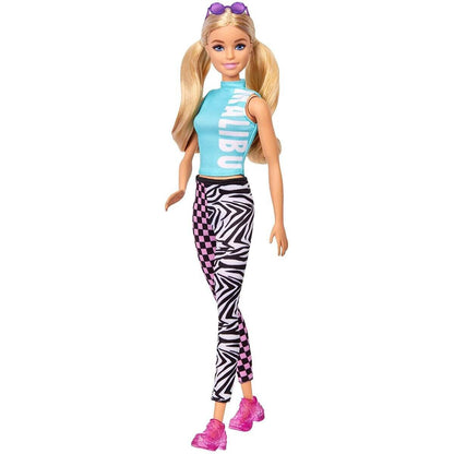 Barbie Fashionistas Puppe mit Malibu Top und Leggings, Anziehpuppe