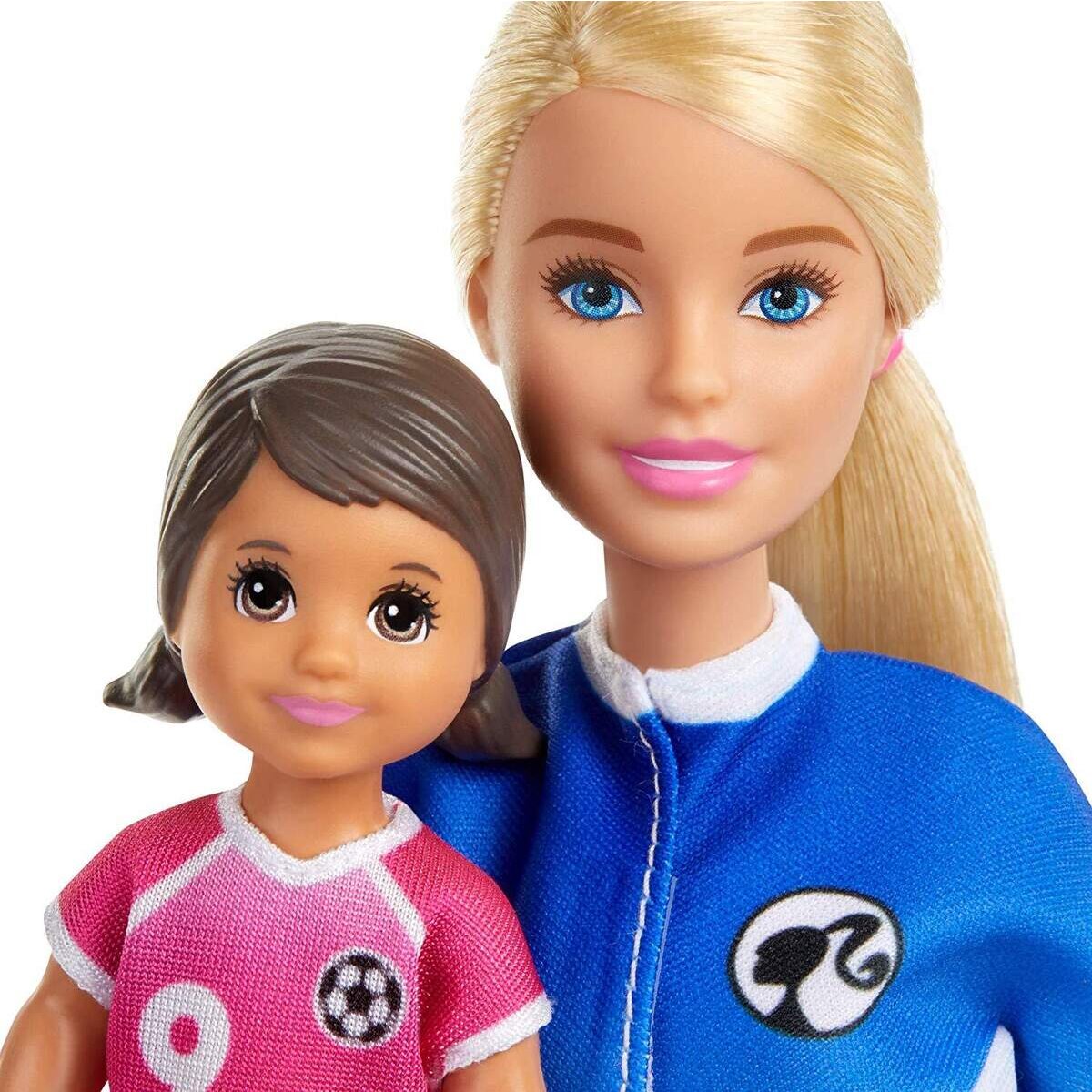 Barbie Fußballtrainerin Puppe (blond) und Zubehör