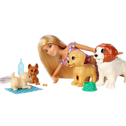 Barbie Hundesitterin und Welpen