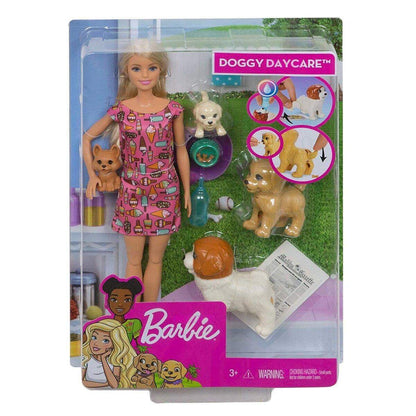 Barbie Hundesitterin und Welpen