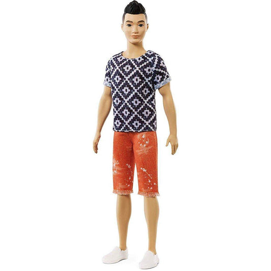Barbie Ken Fashionista Hipster Outfit, schwarze Haare