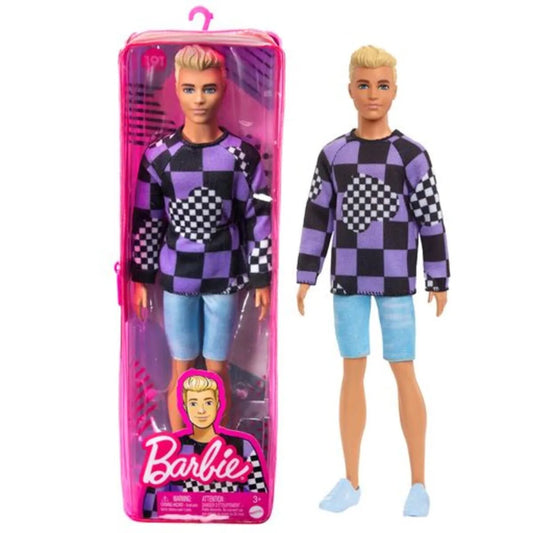 Barbie Ken Fashionistas Puppe im karierten Pullover