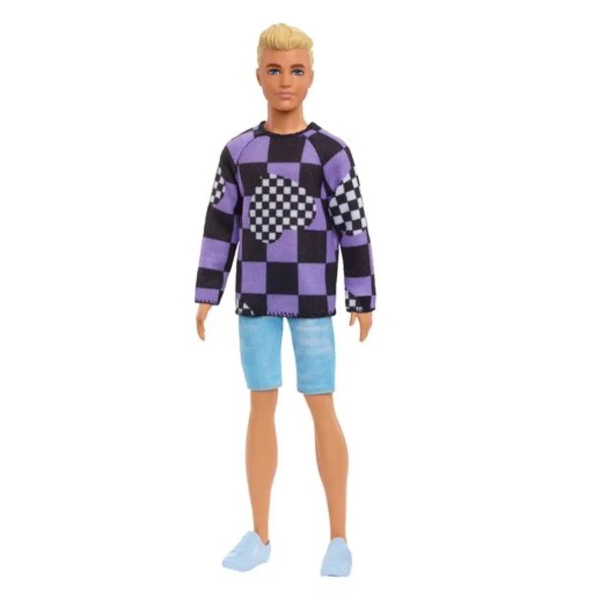 Barbie Ken Fashionistas Puppe im karierten Pullover