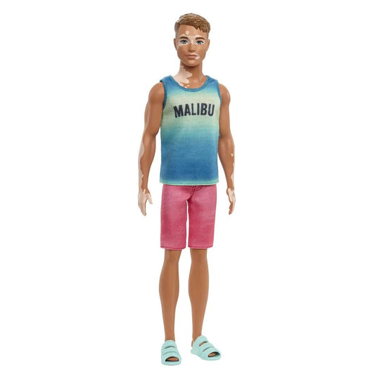 Barbie Ken Fashionistas Puppe im „Malibu“-Tanktop, Vitiligo