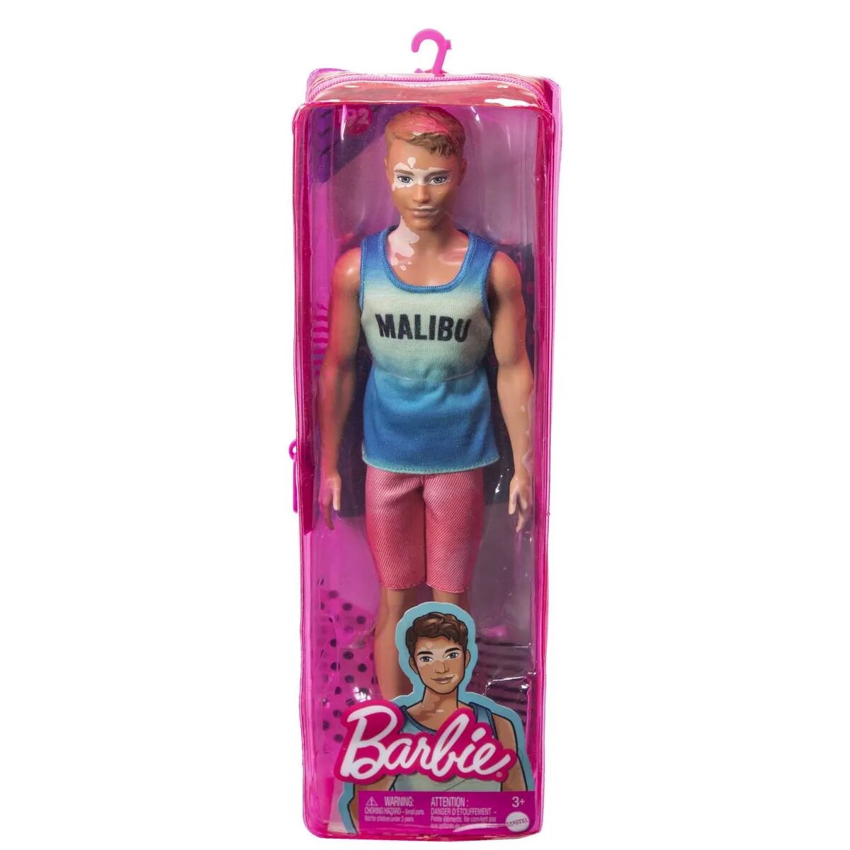 Barbie Ken Fashionistas Puppe im „Malibu“-Tanktop, Vitiligo