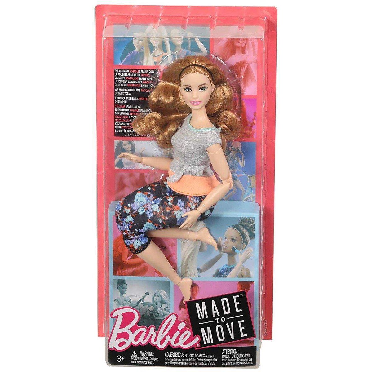 Barbie Made to Move Puppe, blond