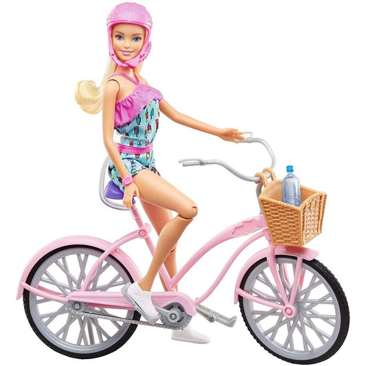 Barbie Puppe und Fahrrad
