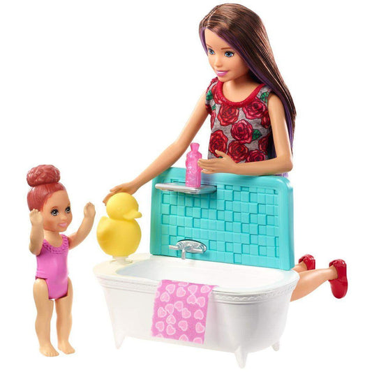 Barbie Skipper Babysitters Inc. Puppen und Bad Spielset