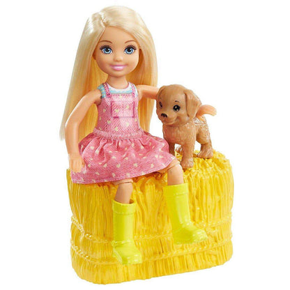 Barbie Spielset Reitspaß mit Barbie, Chelsea, Pferd und Pony
