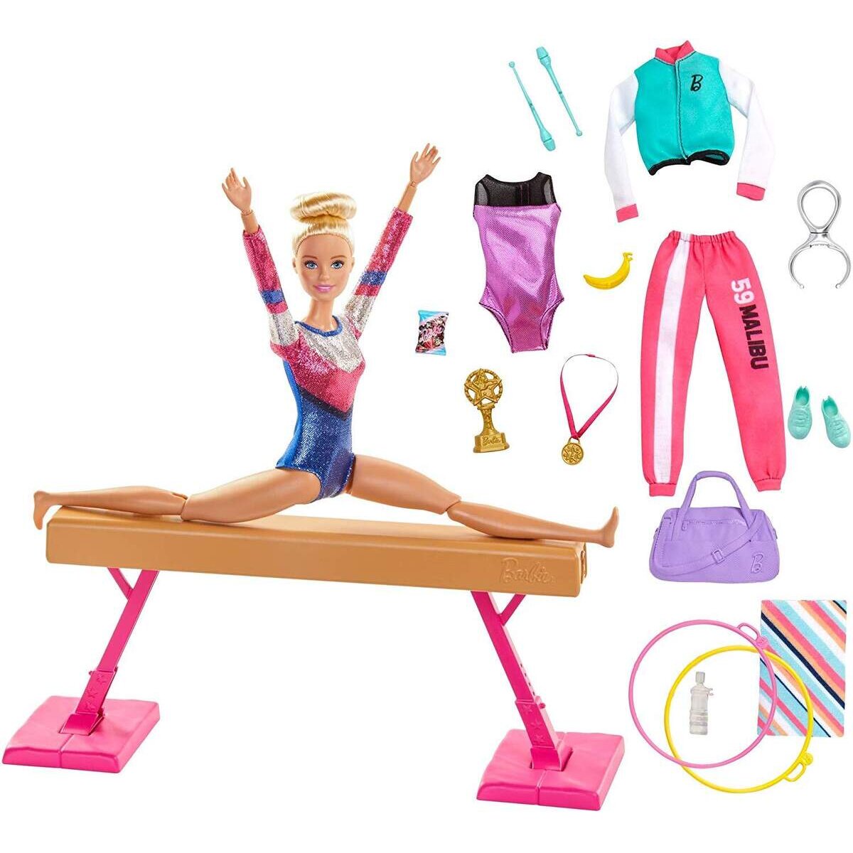 Barbie Turn-Spielset mit Puppe