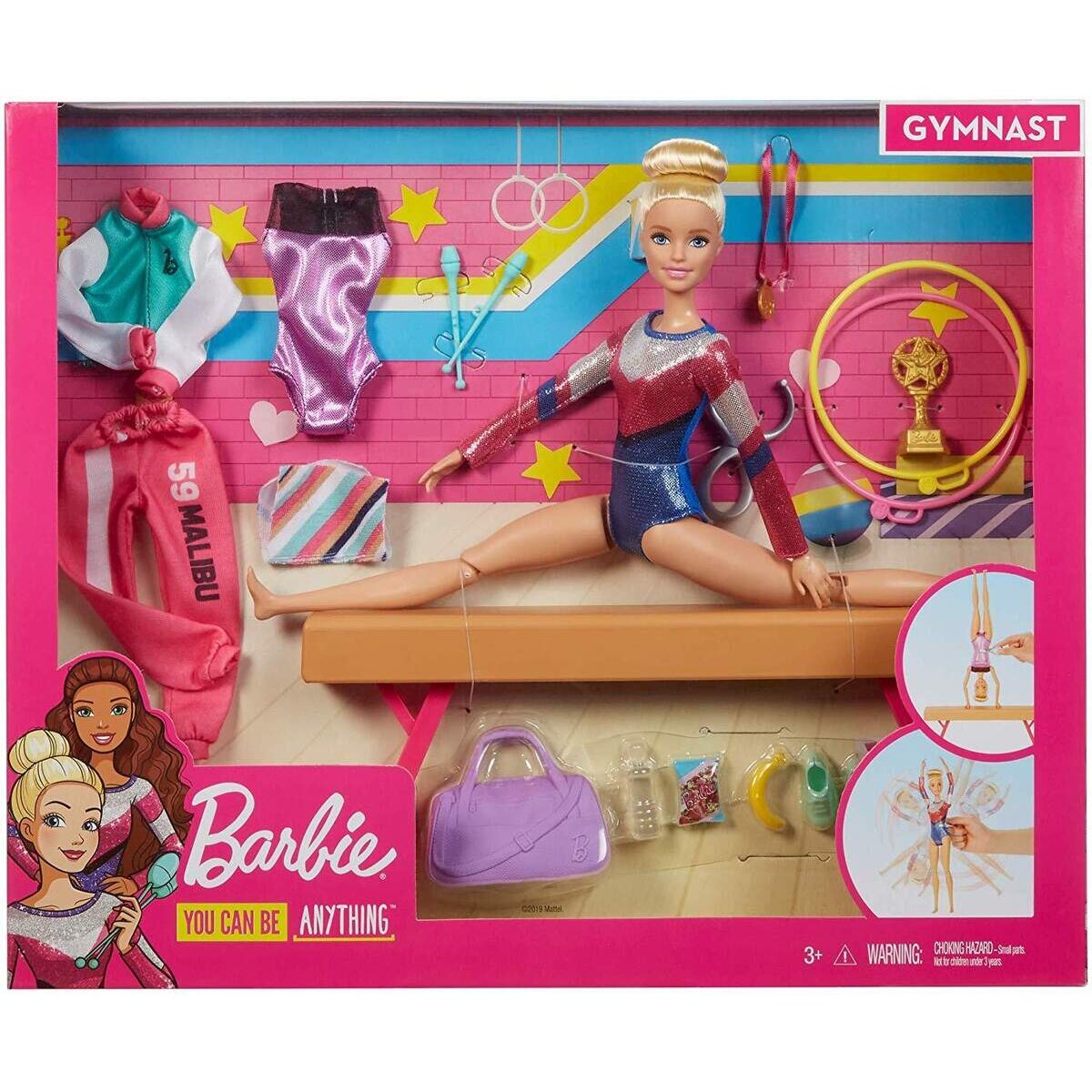 Barbie Turn-Spielset mit Puppe