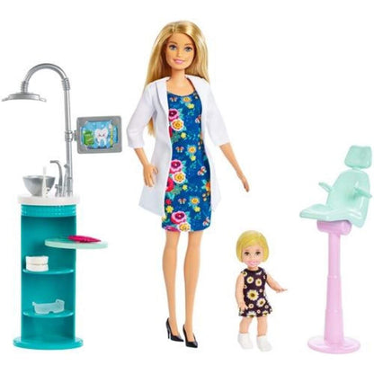 Barbie Zahnärztin Puppe (blond) und Spielset