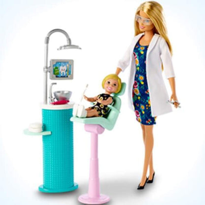 Barbie Zahnärztin Puppe (blond) und Spielset
