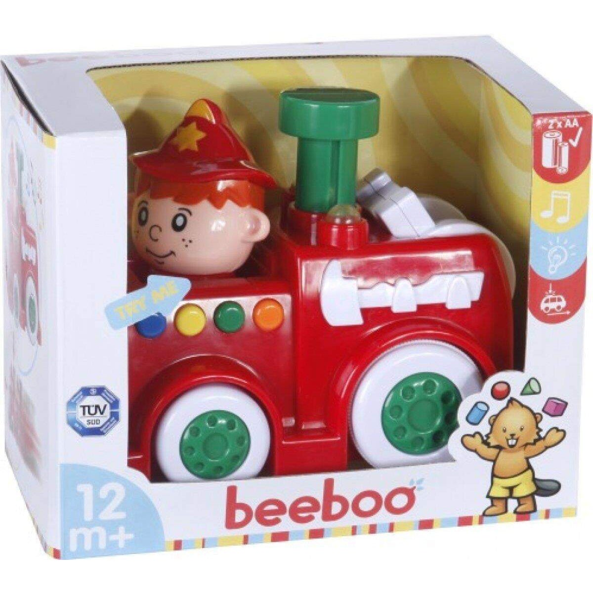beeboo Baby Press & Go Feuerwehr mit Licht & Sound